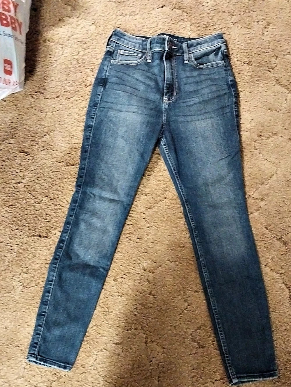 Hollister High Rise Super Skinny Jeans Skinny Jeans Blue Size 5S W27 L27